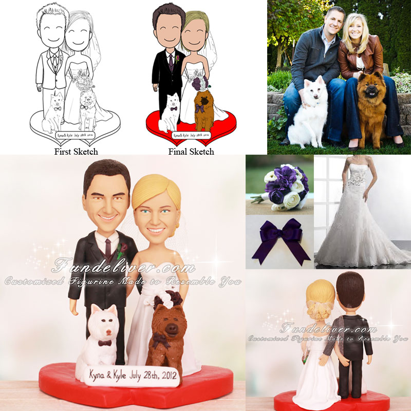 Butt Grabbing Funny Bride and Groom Cake Toppers